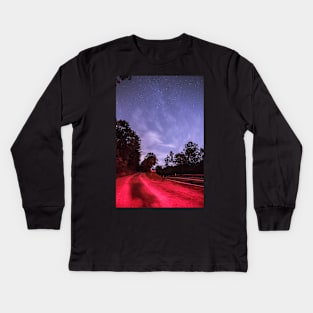 Evans City Cemetery Drive Way Home of Night Of the Living Dead IMG 1297-A Kids Long Sleeve T-Shirt